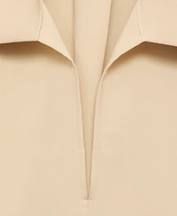 Mango Women's Oversized Three-Quarter Sleeve Shirt