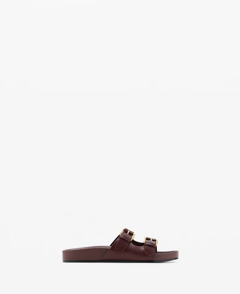 Mango Women's Buckle Flat Sandals
