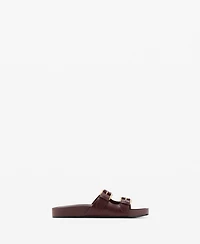 Mango Women's Buckle Flat Sandals