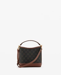 Mango Women's Contrast Print Bucket Bag