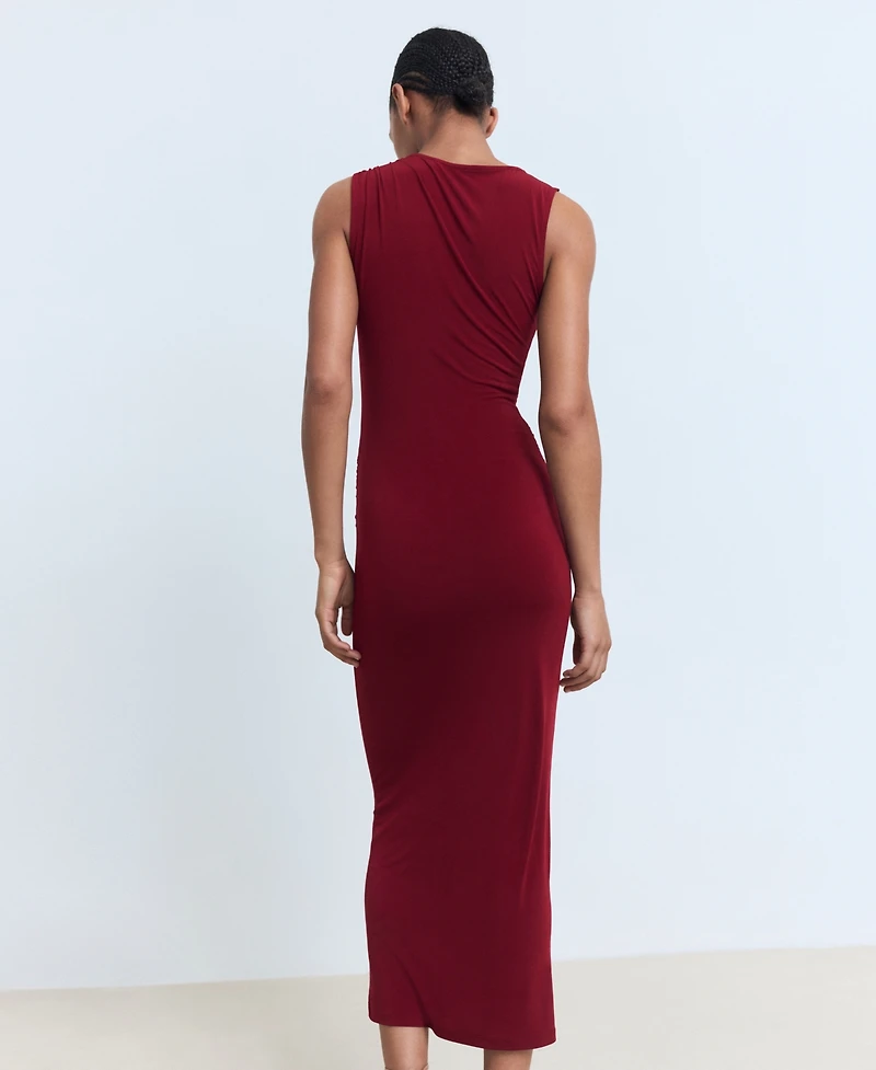 Mango Women's Jewel Detail Midi Dress