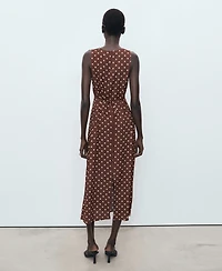 Mango Women's Polka Dot Midi Dress