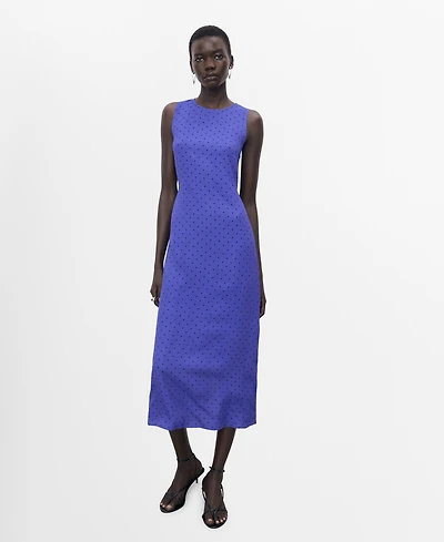 Mango Women's Polka Dot Midi Dress