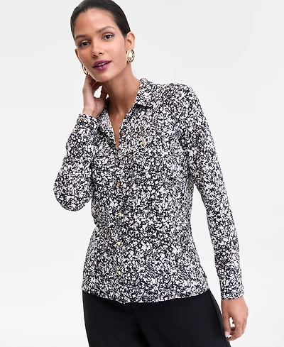 I.n.c. International Concepts Women's Knit Utility Shirt