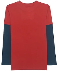 Mario Bros. Big Boys Lets Go Karting Long Sleeve Twofer T-Shirt