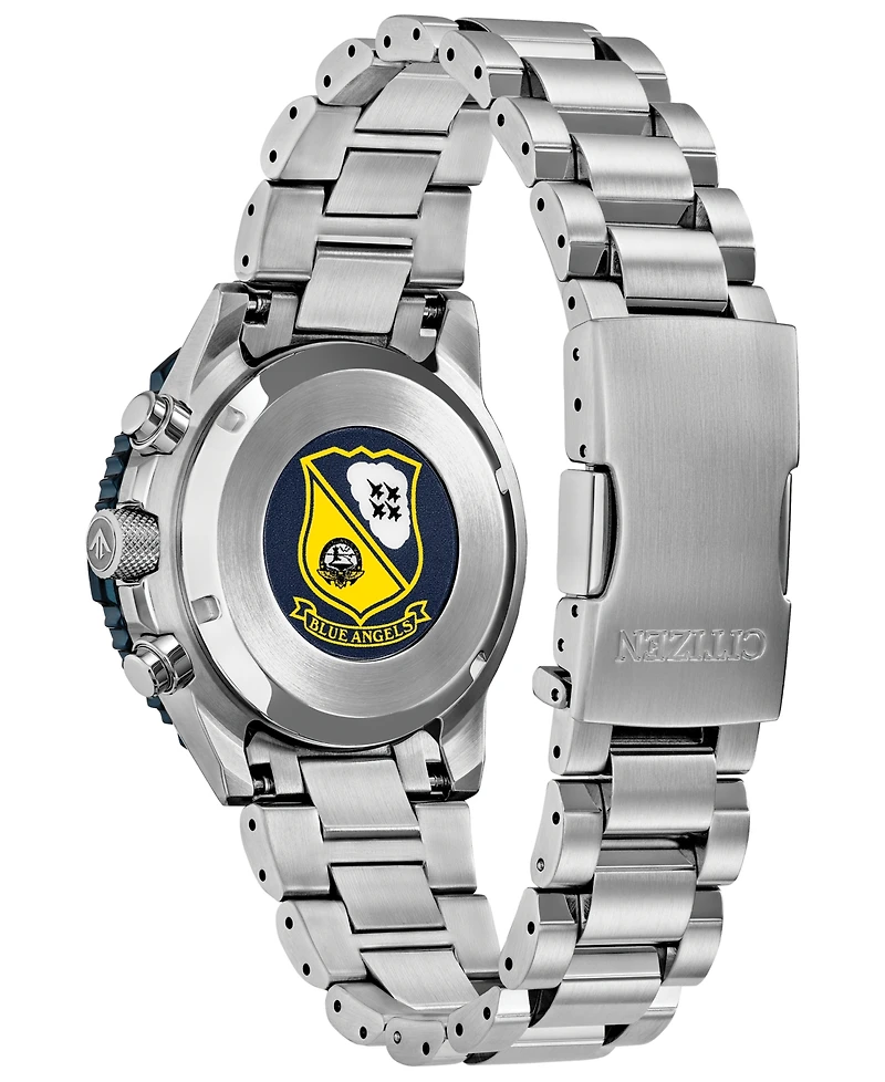 Citizen Men's Promaster Navihawk Chronograph Silver-Tone Stainless Steel Bracelet Watch 40mm