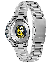 Citizen Men's Promaster Navihawk Chronograph Silver-Tone Stainless Steel Bracelet Watch 40mm