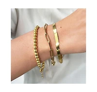 The Lovery Large Gold Ball Bead Bracelet 14K Gold