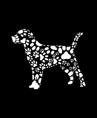 La Pop Art Plus Dog Paw Prints T-Shirt