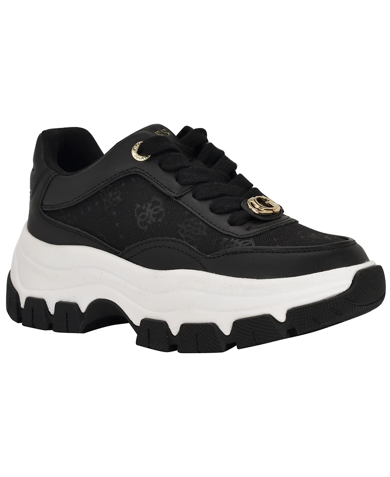Guess Women's Berrett Quattro G Lace-Up Platform Hiker Sneakers