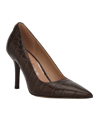 Guess Women's Prindy Square Topline Pointed Toe Pumps