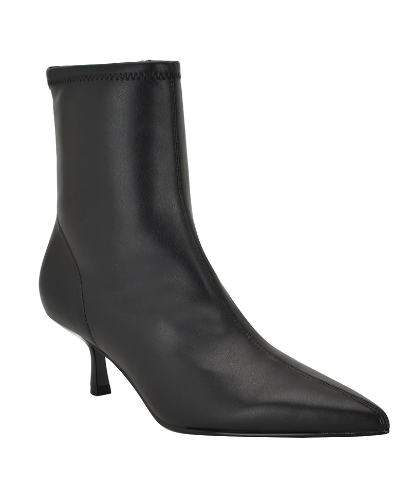 Guess Women's Yanka Pointed Toe Kitten Heel Dress Booties