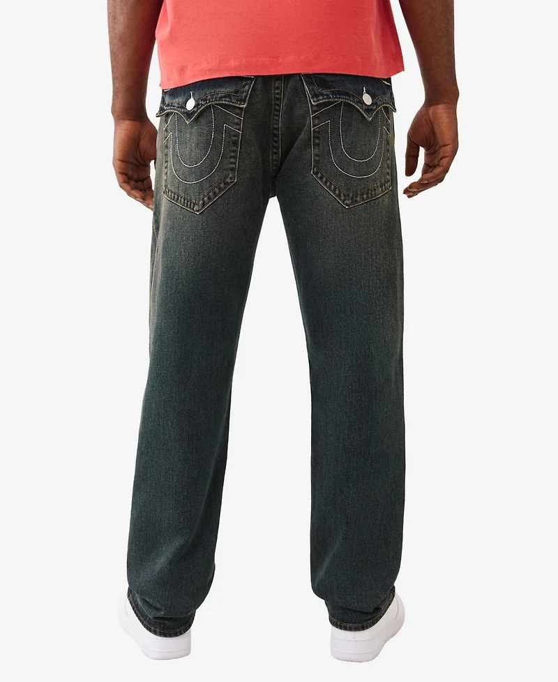 True Religion Men's Bobby Baggy Flap Jeans