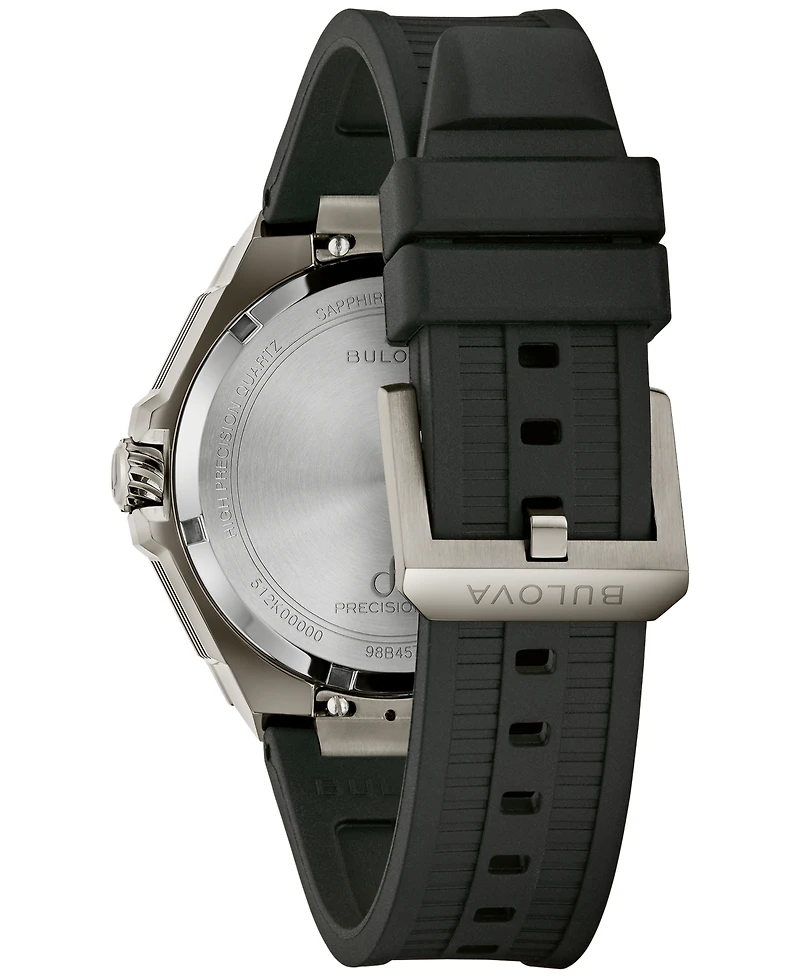 Bulova Men's Luxury Series X Hpq Precisionist Black Rubber Watch 42mm