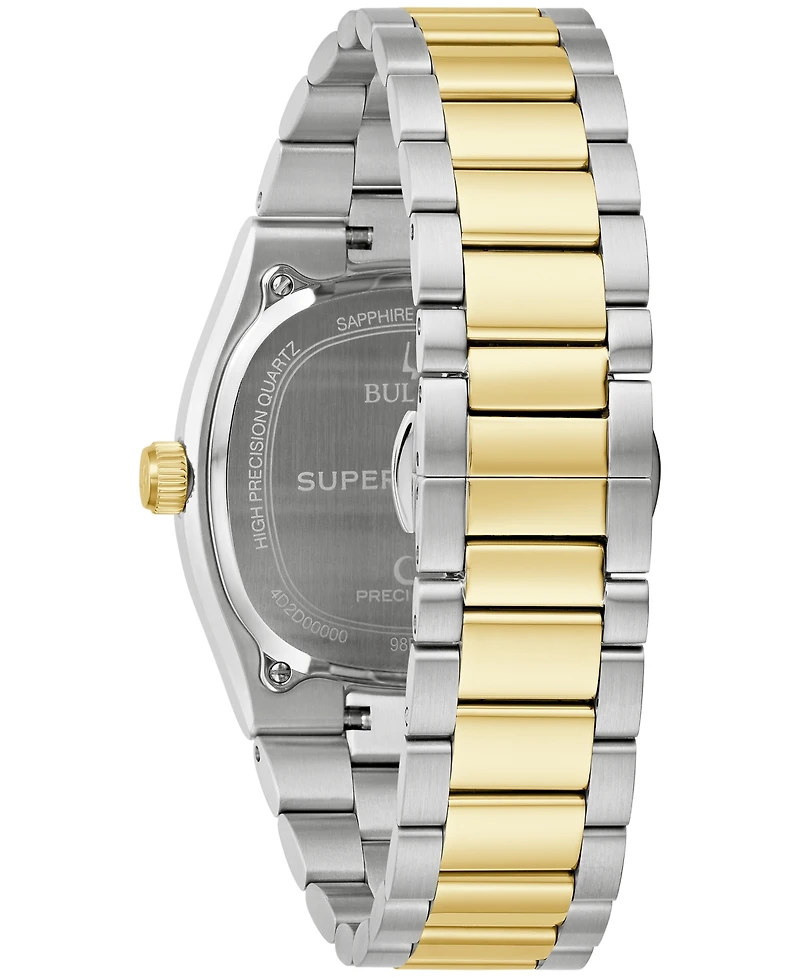 Bulova Men's Classic Super Seville Hpq Precisionist Two-Tone Stainless Steel Bracelet Watch 37.5mm