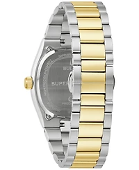 Bulova Men's Classic Super Seville Hpq Precisionist Two-Tone Stainless Steel Bracelet Watch 37.5mm