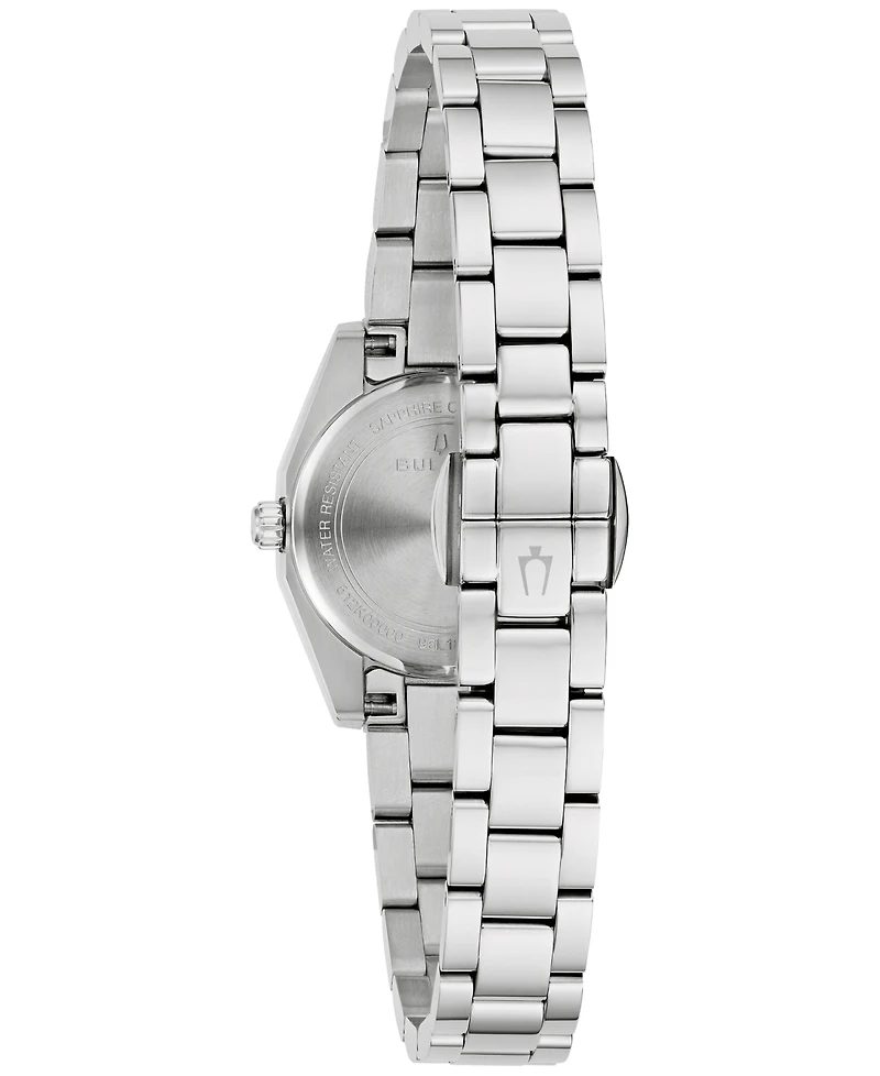 Bulova Women's Classic Surveyor Silver-Tone Bracelet Watch 22.7mm