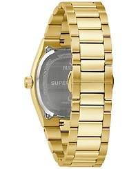 Bulova Men's Classic Super Seville Hpq Precisionist Gold-Tone Stainless Steel Bracelet Watch 37.5mm