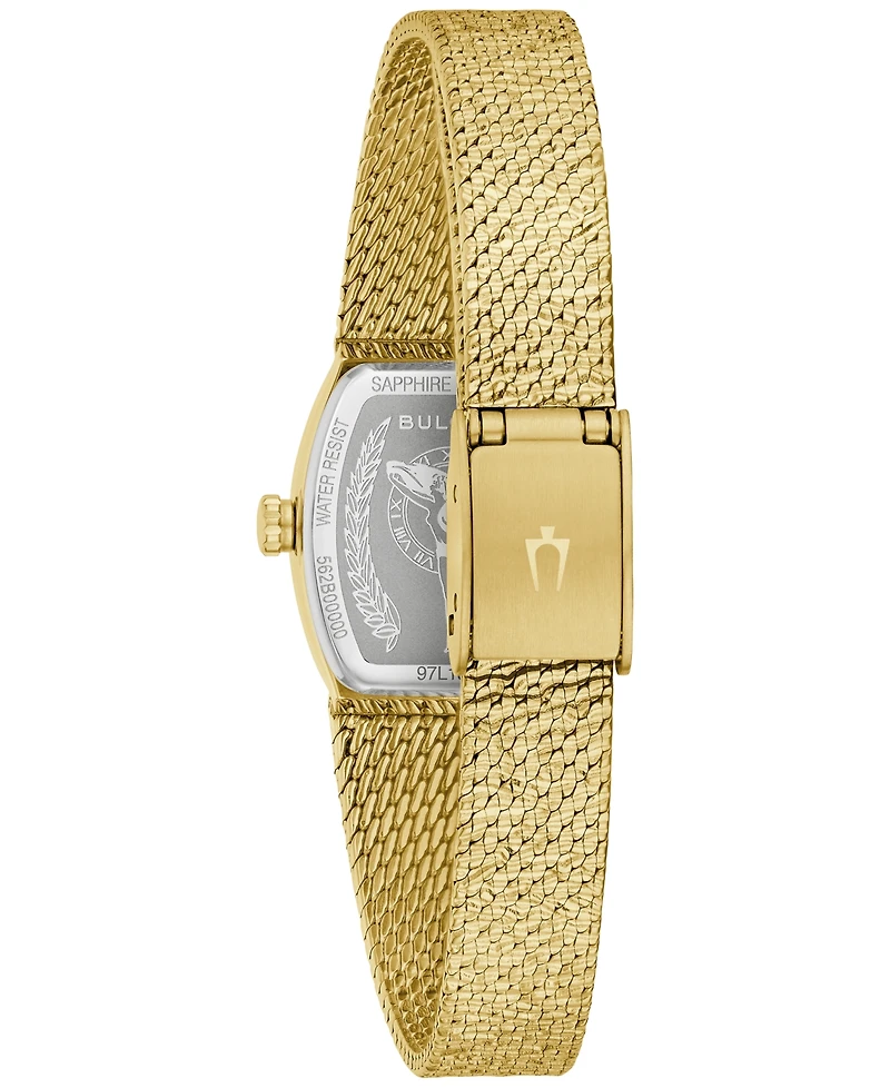 Bulova Women's Classic Goddess of Time Gold-Tone Stainless Steel Bracelet Watch 17mm