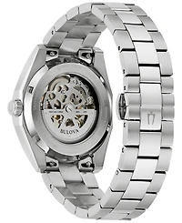 Bulova Men's Classic Surveyor Automatic Silver-Tone Stainless Steel Bracelet Watch 39mm