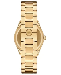 Tory Burch Women's The Miller Gold-Tone Stainless Steel Bracelet Watch 34mm