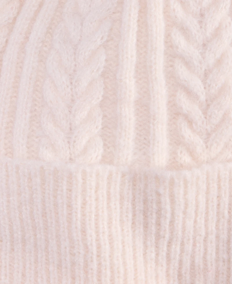 Style & Co Solid Cable Knit Beanie, Macy's Exclusive