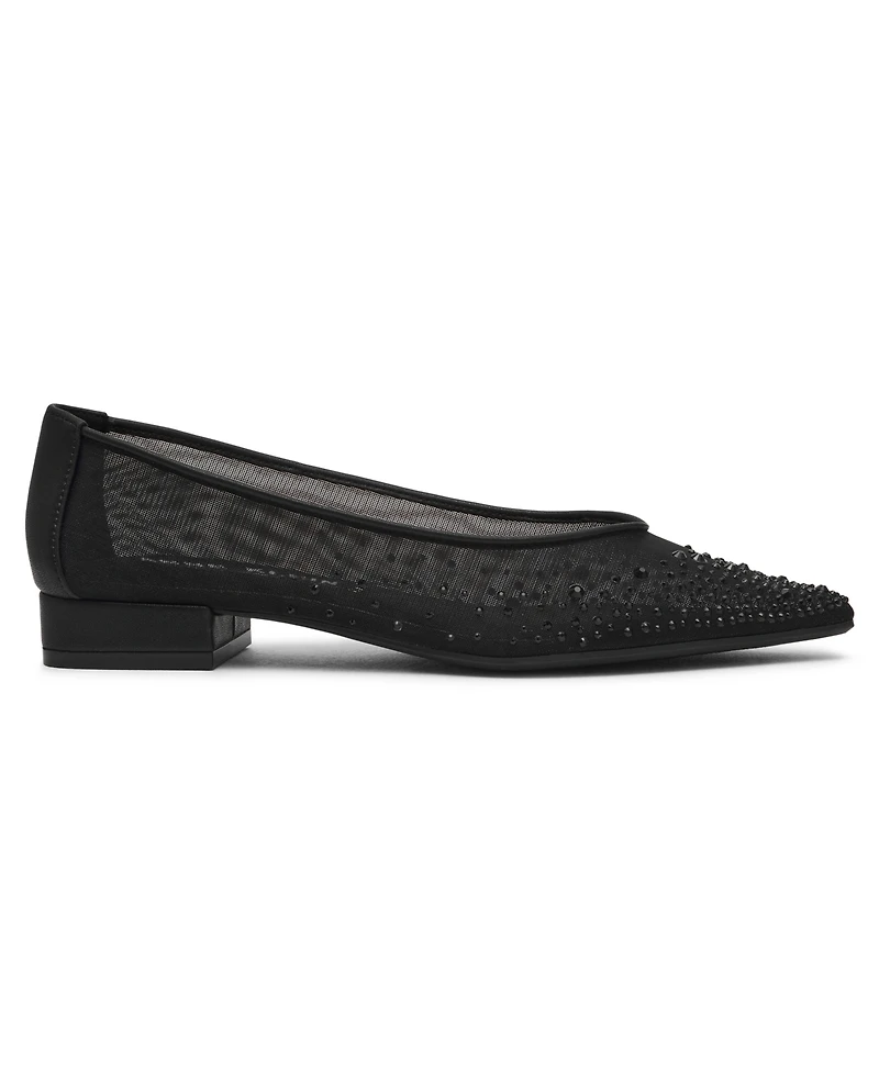 Anne Klein Women's Carisle-c Embellished Pointed Toe Flats