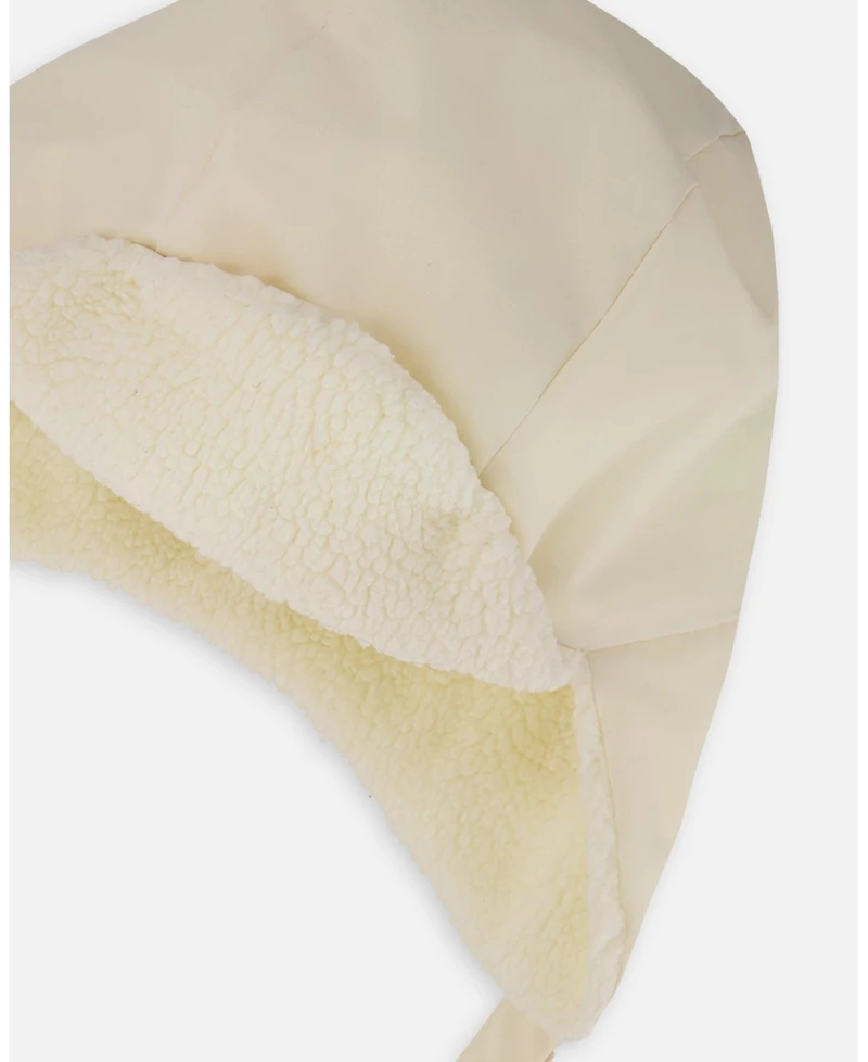 Deux par Toddler Unisex Lined Chapka White Asparagus - Baby|Toddler