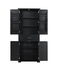 Casainc Bathroom Storage Cabinet with Doors and Drawer, Multiple Spaces, Adjustable Shelf