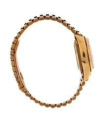 Pre-Owned Rolex Oyster Perpetual Datejust Automatic Watch in Gold with Diamond Markers 26mm
