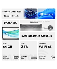 Hp ProBook 460 16" Business Traditional Laptop Intel Core Ultra 5 125U 8GB Ram Intel Graphics 256GB Ssd Storage Windows 11 Pro Fhd+ 60Hz