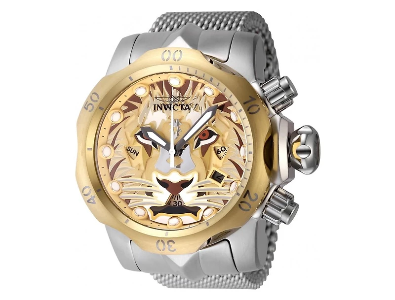 Invicta Men's 48171 Venom Quartz Multifunction Antique Silver, Gold, Brown, Copper Dial Watch