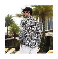 Campus Sutra Men's Zebra-Kaleidoscopic Shirt
