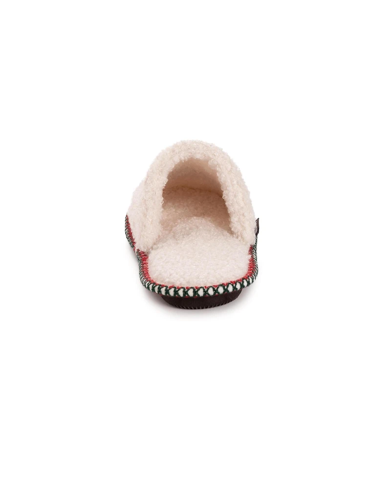 Muk Luks Women's Novelty Punch Needle Snowman