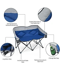 Folding Camping Chair with Carry Bags and Padded Backrest