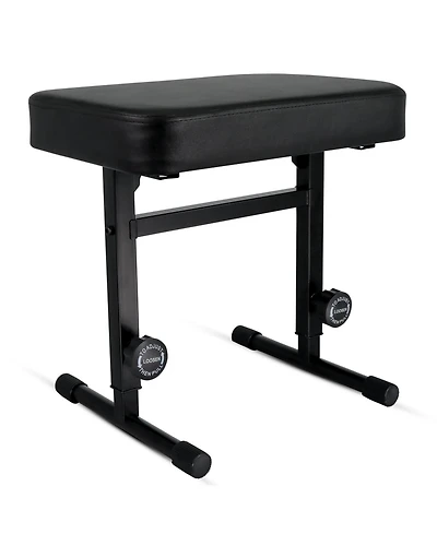5 Core Keyboard Bench 3" Padded Cushioned Piano Stool Height Adjustable Guitar Seat Folding Portable