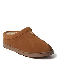 Dearfoams Men's Dean Genuine Suede Clog House Shoe Slipper