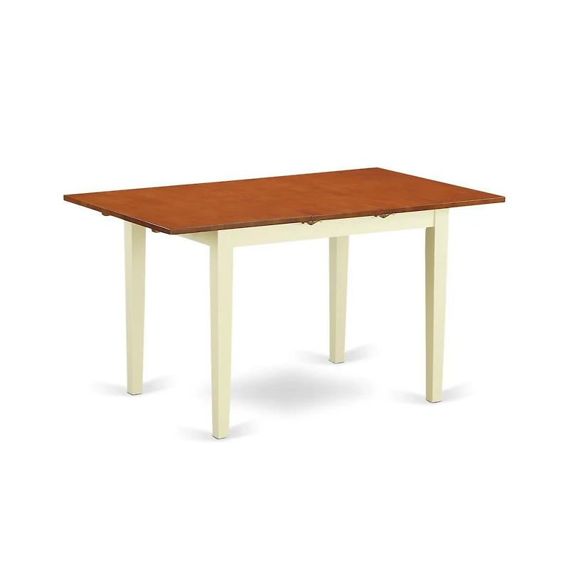East West Furniture Dining Room Set Buttermilk & Cherry