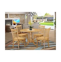 East West Furniture 5 PcKitchen Table set - Kitchen Table and 4 Kitchen Dining Chairs