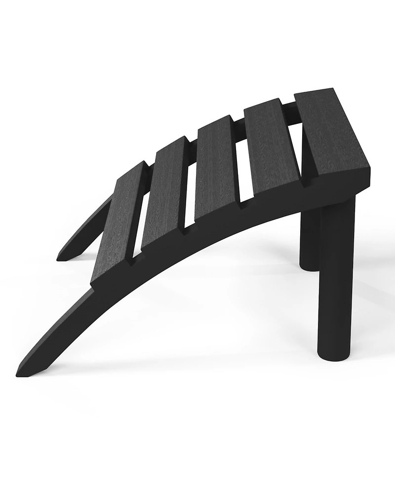 Outdoor Patio Hdpe Adirondack Ottoman Footrest