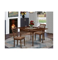 East West Furniture Dining Room Set Mahogany