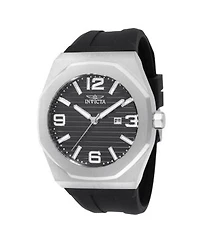 Invicta Mens 45772 Huracan Quartz 3 Hand Black Dial Watch