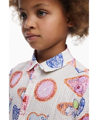 Desigual Girls's Shirt dress stamps