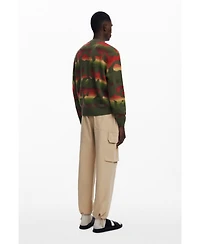 Desigual Men's Striped animal sweater