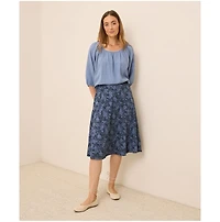 Pact Women's Fit & Flare Midi Skirt