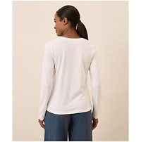 Pact Women's Organic Cotton Softspun Long Sleeve Scoop Neck Tee