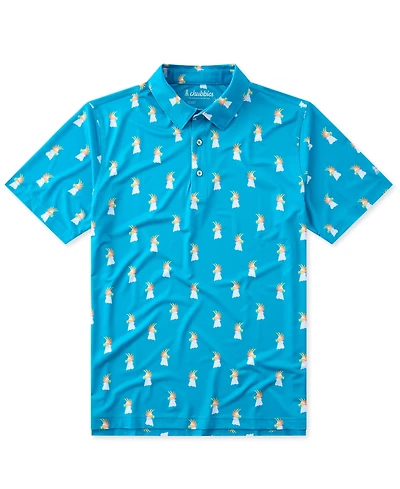 Chubbies Men's The Mo-Hawk Performance Polo Shirt