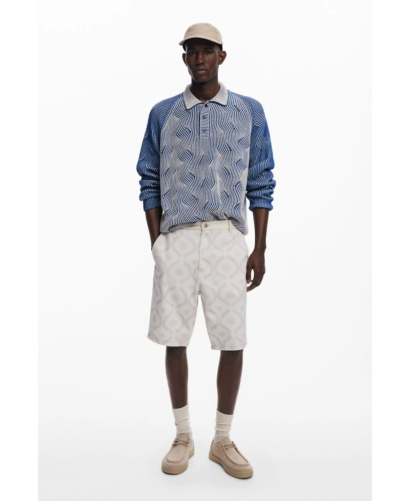 Desigual Men's Bermuda with sun borders