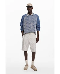 Desigual Men's Bermuda with sun borders