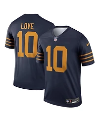 Nike Men's Jordan Love Navy Green Bay Packers The 1923 Classic Legend Player Dri-fit Jersey